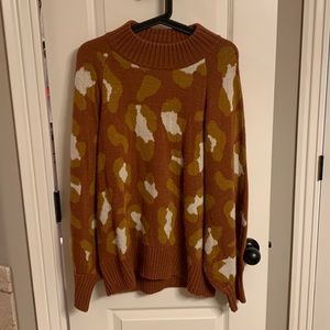Leopard print sweater